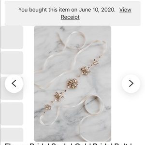 Amazing bridal belt-never worn!!
